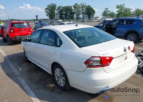 2013 Volkswagen Passat 2.5L S from USA, damaged, VIN 1VWAP7A32DC022617